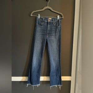 Mother Denim Medium Washed The Hustler Ankle Fray